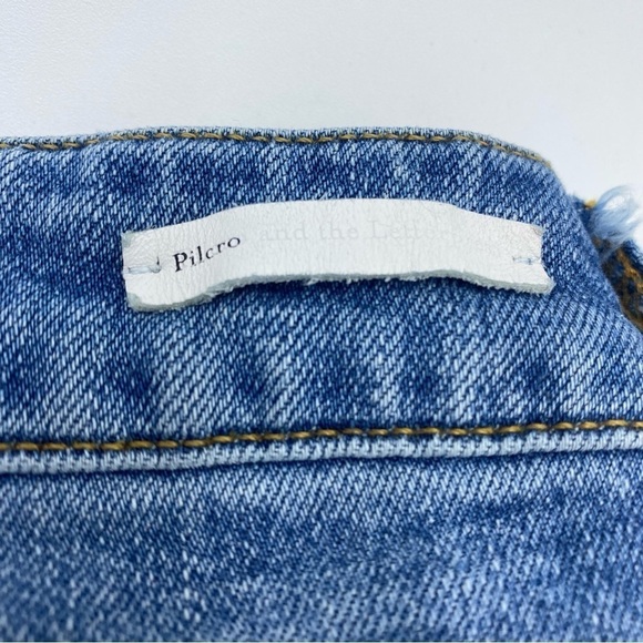 Anthropology Pilcro and the Letterpress Side Stripe Raw Hem Skinny Jeans - Picture 2 of 9